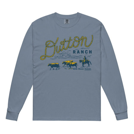 Yellowstone Dutton Ranch Rope Comfort Colors Unisex Long Sleeve Shirt - Paramount Shop