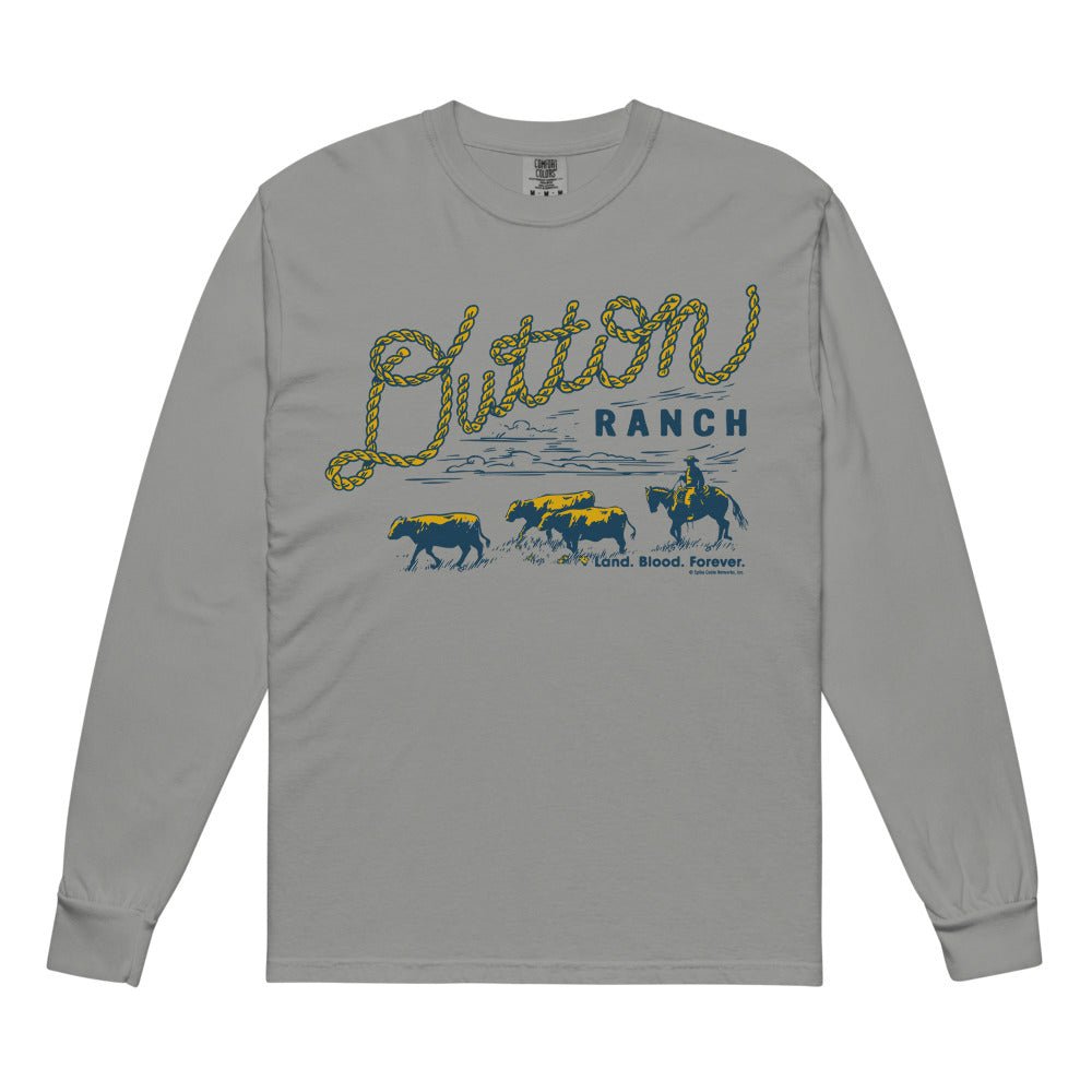 Yellowstone Dutton Ranch Rope Comfort Colors Unisex Long Sleeve Shirt - Paramount Shop