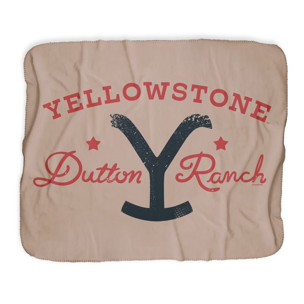 Yellowstone Dutton Ranch Star Sherpa Blanket - Paramount Shop