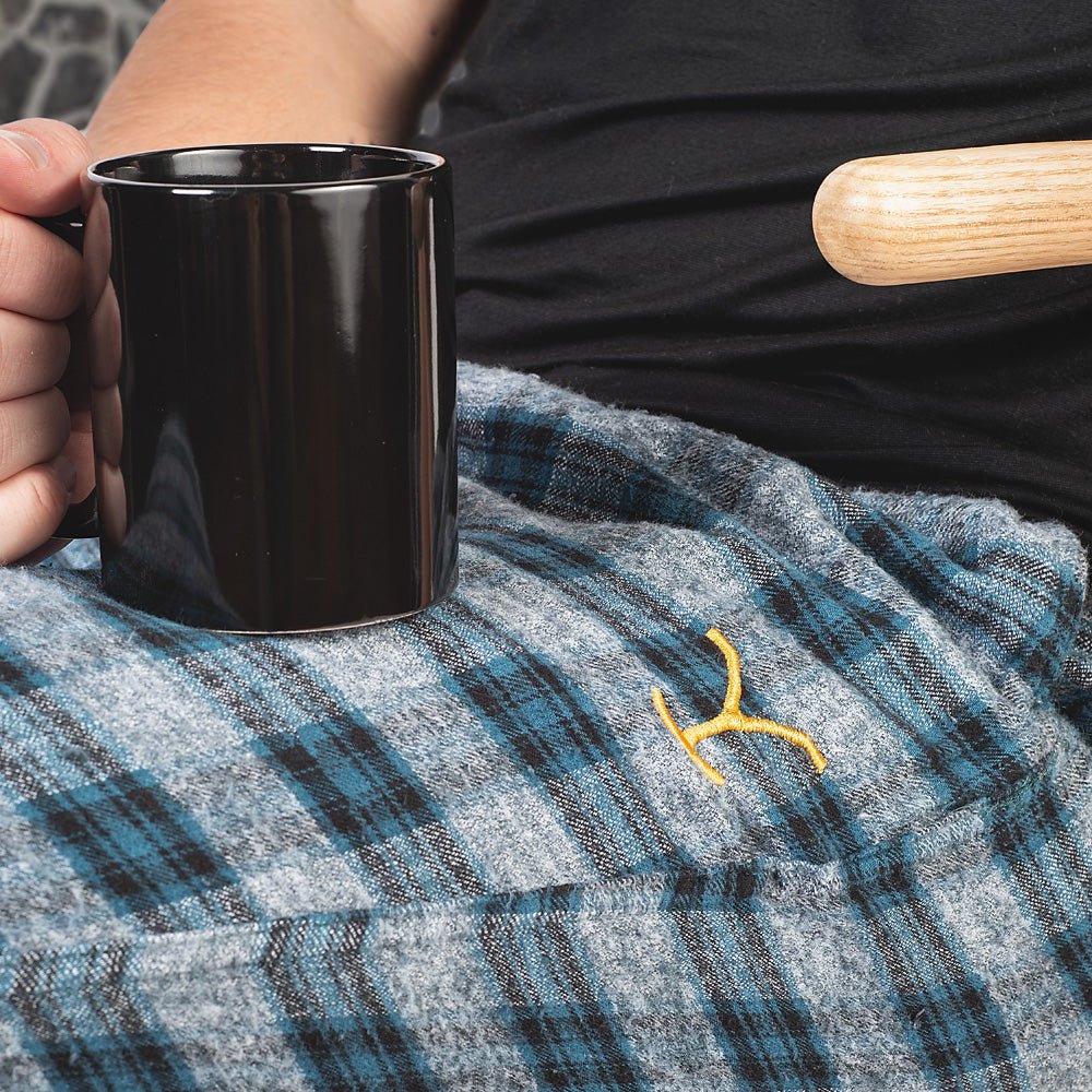 Yellowstone Embroidered Y Logo Men's Cabin Jams Flannel Pajama Pants - Paramount Shop