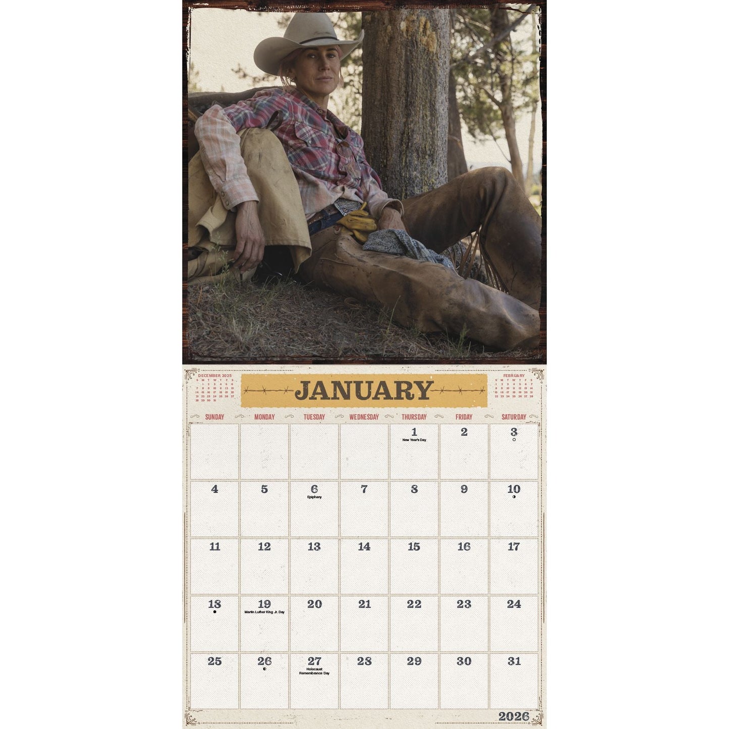 Yellowstone: From the Bunkhouse 2026 Wall Calendar - Paramount Shop