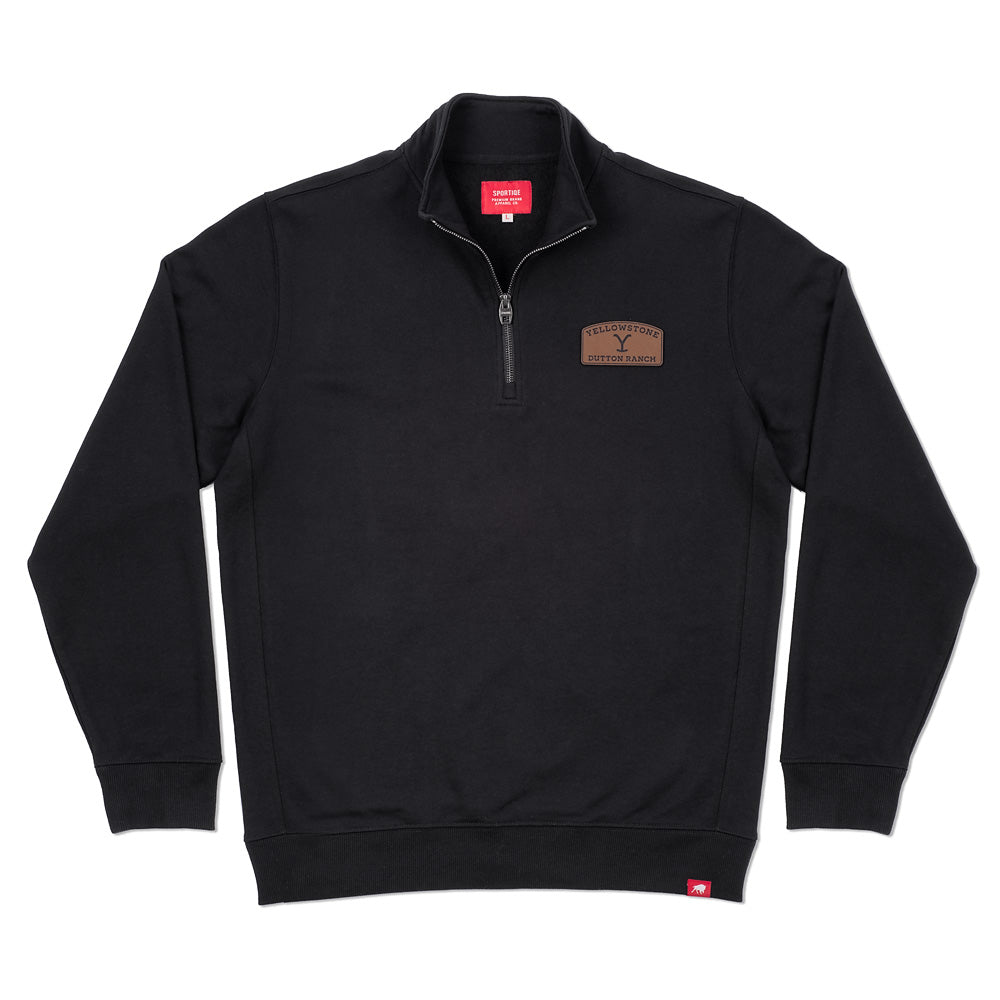 Yellowstone Leather Patch Quarter Zip – Paramount Shop