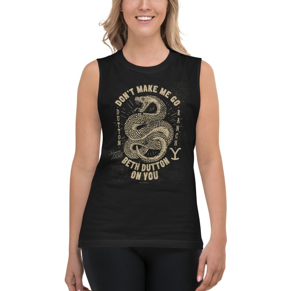 Yellowstone Snake Don't Make Me Go Beth Dutton On You Unisex Tank Top - Paramount Shop