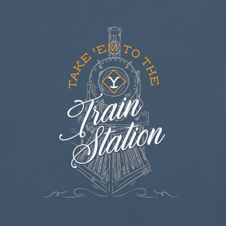 Yellowstone Take 'Em To The Train Station Unisex Comfort Colors T-Shirt - Paramount Shop