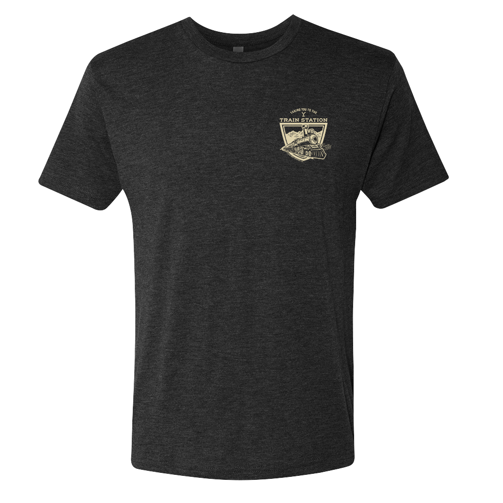 Yellowstone Taking You to the Train Station Men's Tri - Blend T - Shirt - Paramount Shop