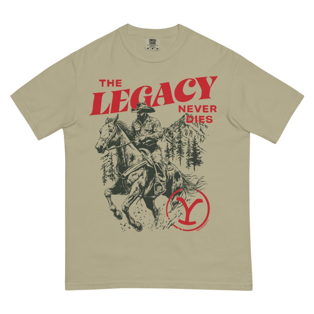 Yellowstone The Legacy Never Dies Unisex Comfort Colors T-Shirt - Paramount Shop