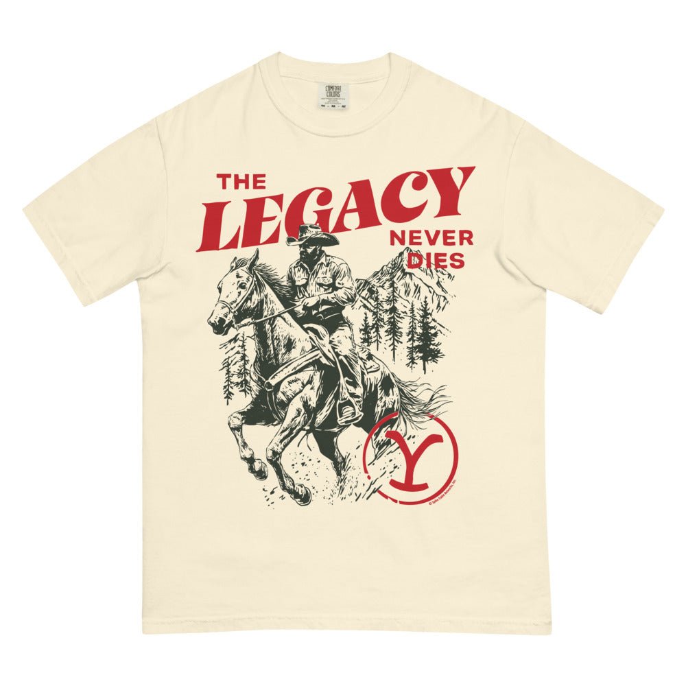 Yellowstone The Legacy Never Dies Unisex Comfort Colors T-Shirt - Paramount Shop
