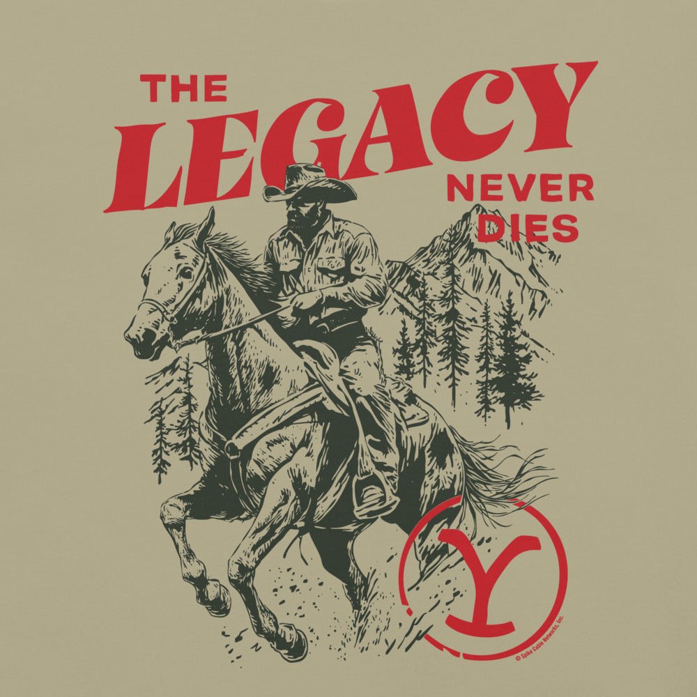 Yellowstone The Legacy Never Dies Unisex Comfort Colors T-Shirt - Paramount Shop