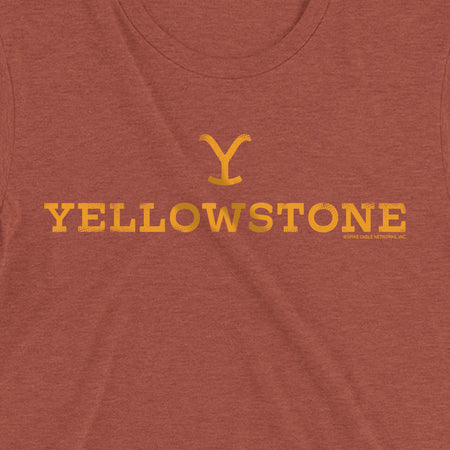 Yellowstone Y Logo Adult Tri - Blend T - Shirt - Paramount Shop