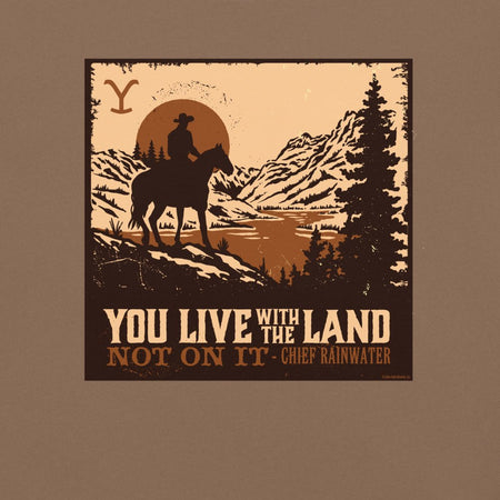 Yellowstone You Live With The Land Unisex Comfort Colors T-Shirt - Paramount Shop