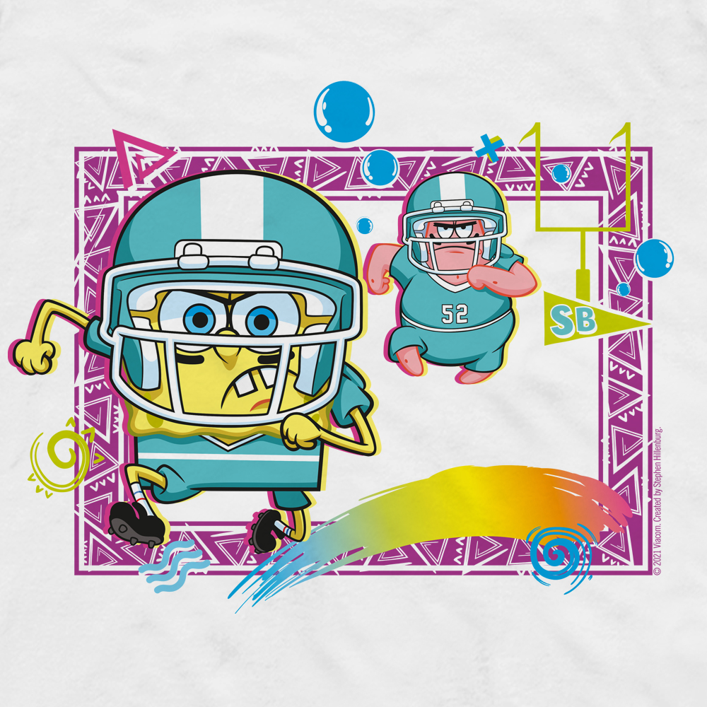 Bob Esponja Bob Esponja y Patricio Touchdown Sudadera de cuello redondo y forro polar