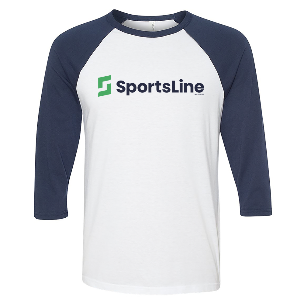 Sportsline Logo 3/4 Sleeve Baseball T-Shirt
