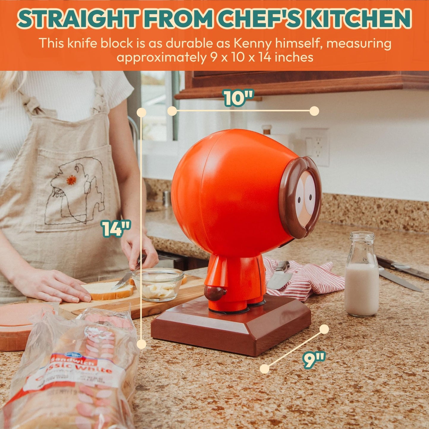 South Park Kenny 10-Slot Knife Block Holder-4