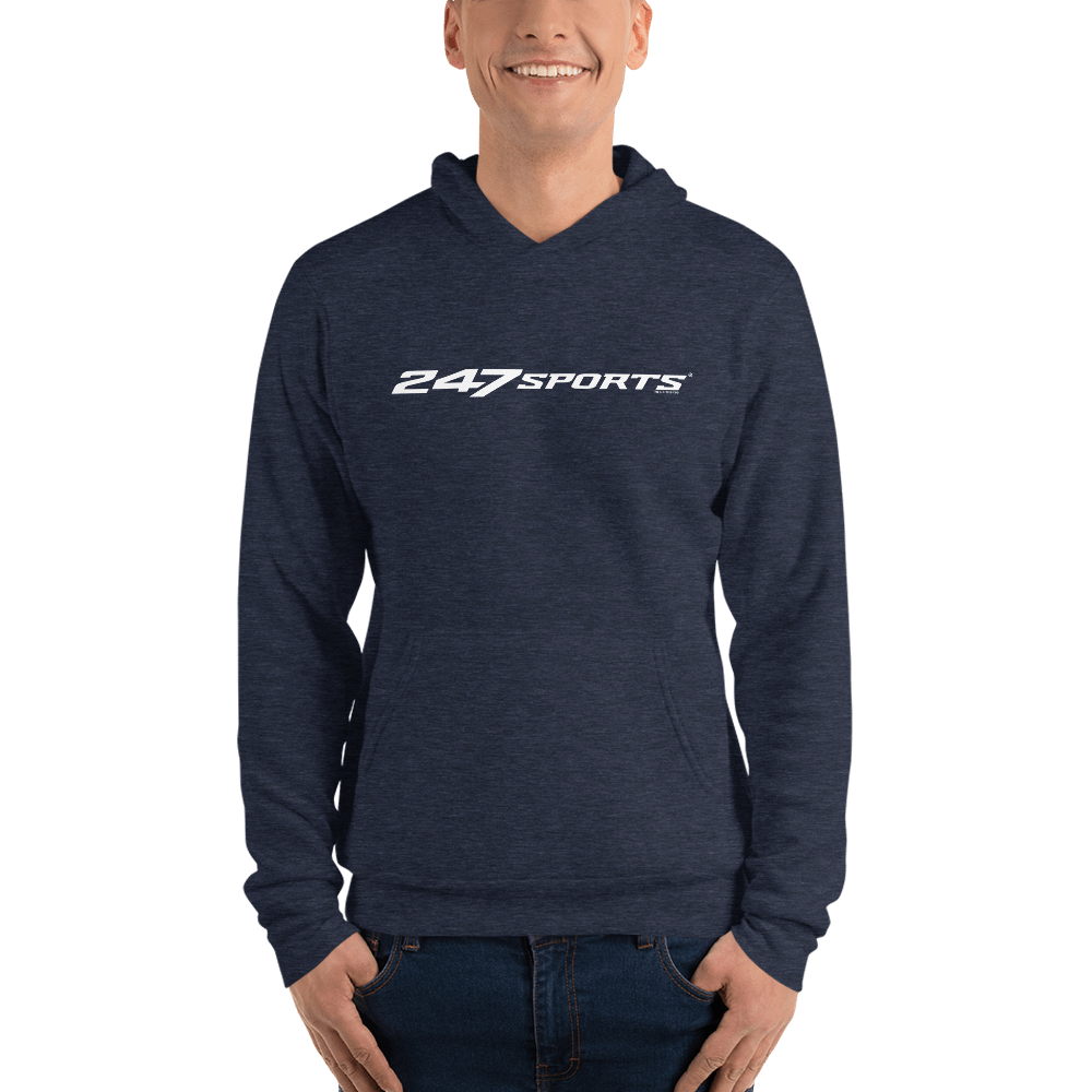 247Sports Logo White Adult Fleece Hooded Sweatshirt - Paramount Shop