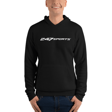 247Sports Logo White Adult Fleece Hooded Sweatshirt - Paramount Shop