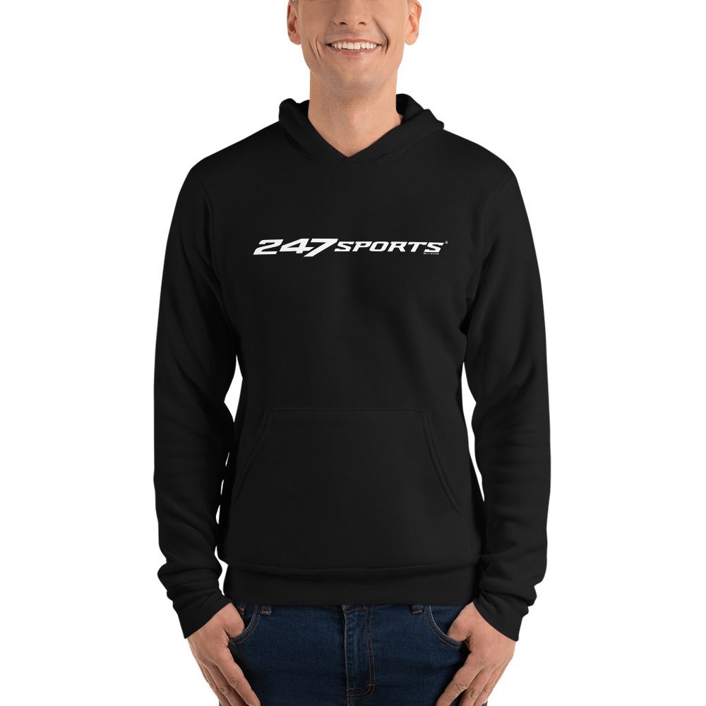 247Sports Logo White Adult Fleece Hooded Sweatshirt - Paramount Shop