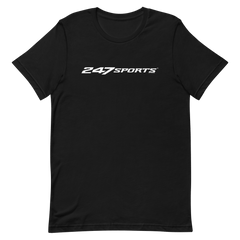 247Sports Logo White Adult Short Sleeve T-Shirt - Black / XS