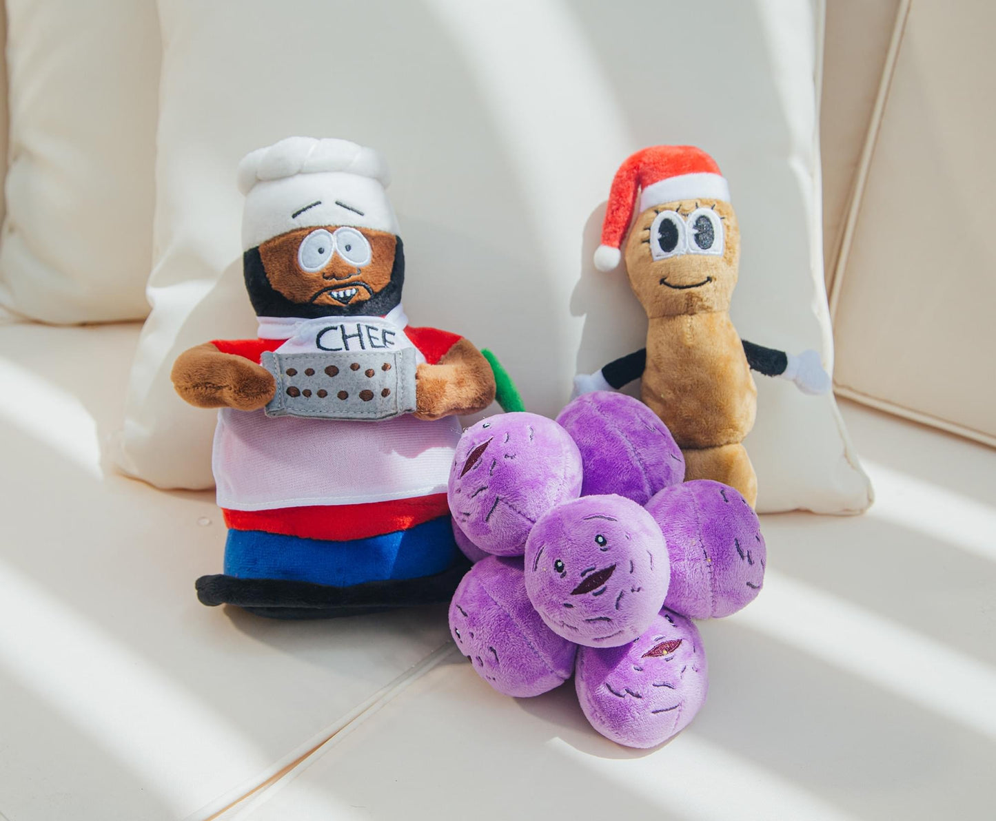 Full view of the 8-inch South Park Chef plush toy