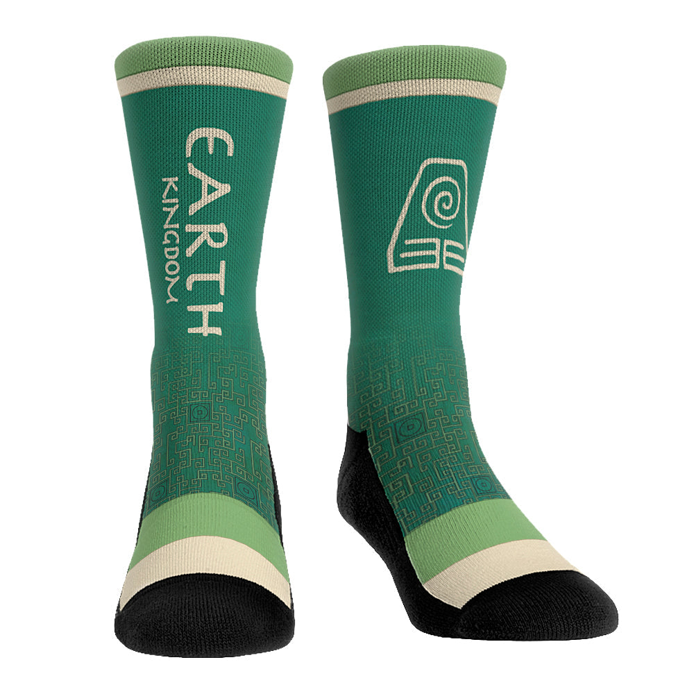 Avatar: The Last Airbender Earth Kingdom Jersey Socks in green and yellow