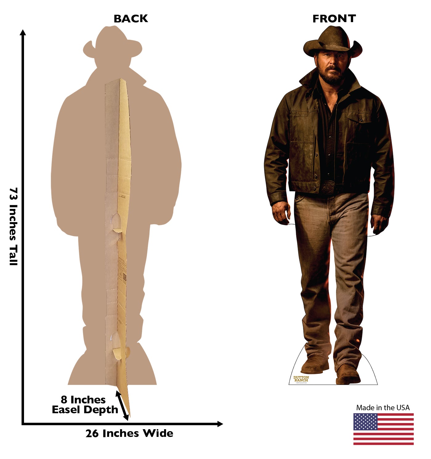 Dutton Ranch Rip Life-Sized Cardboard Cutout Standee-3