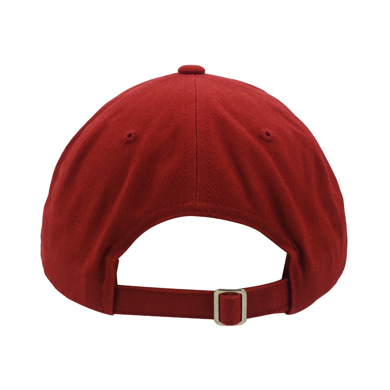 Side view of the adult baseball cap featuring a curved brim and soft fabric.