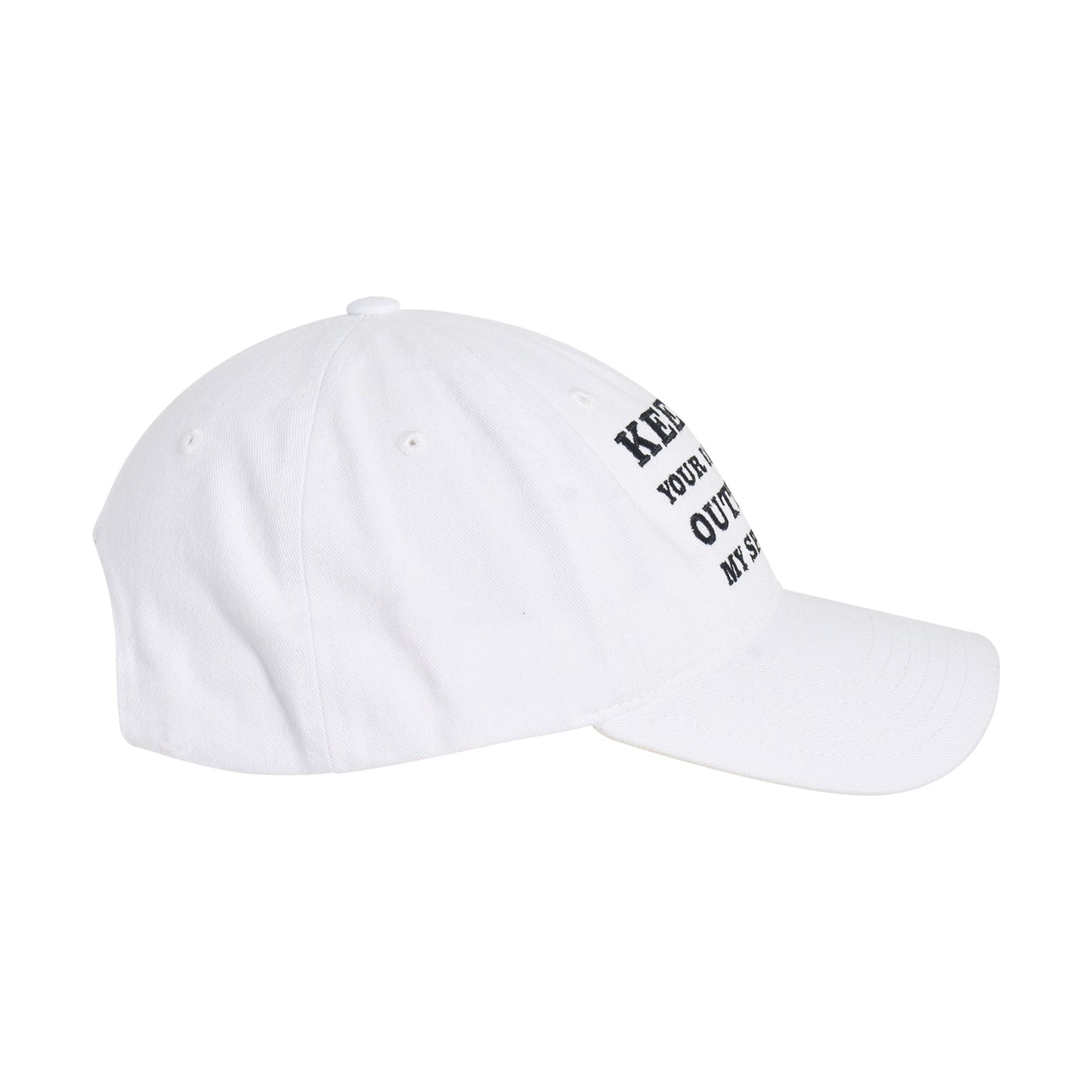 Back view of Garfield hat featuring adjustable strap
