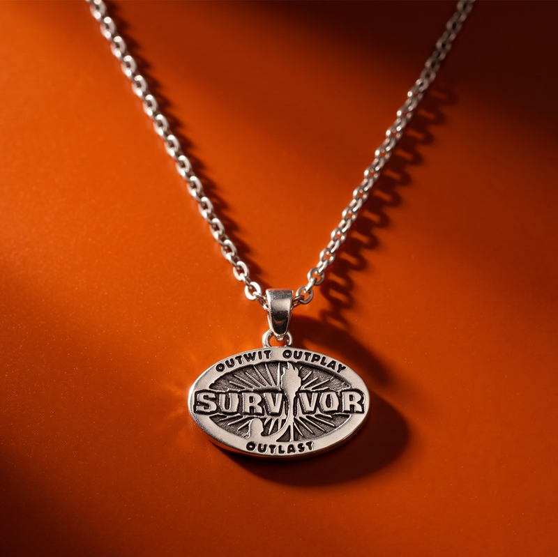 Survivor 50th Season Silver Pendant Necklace