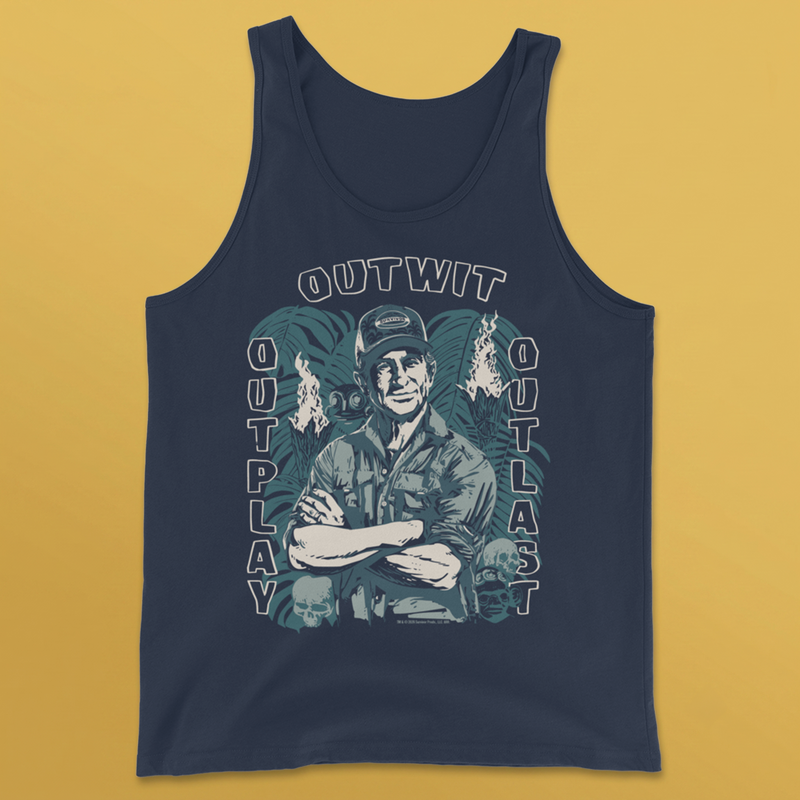 Survivor Tank Top Jeff Tribal Outwit. Outplay. Outlast.