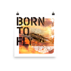 Top Gun: Maverick Poster Born To Fly - 12 in x 12 in