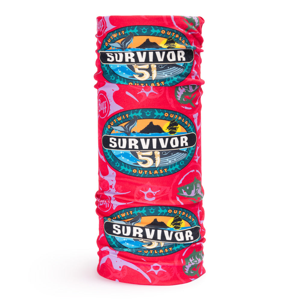 Back view of the Survivor Season 51 BUFF headwear, highlighting the breathable, seamless performance material