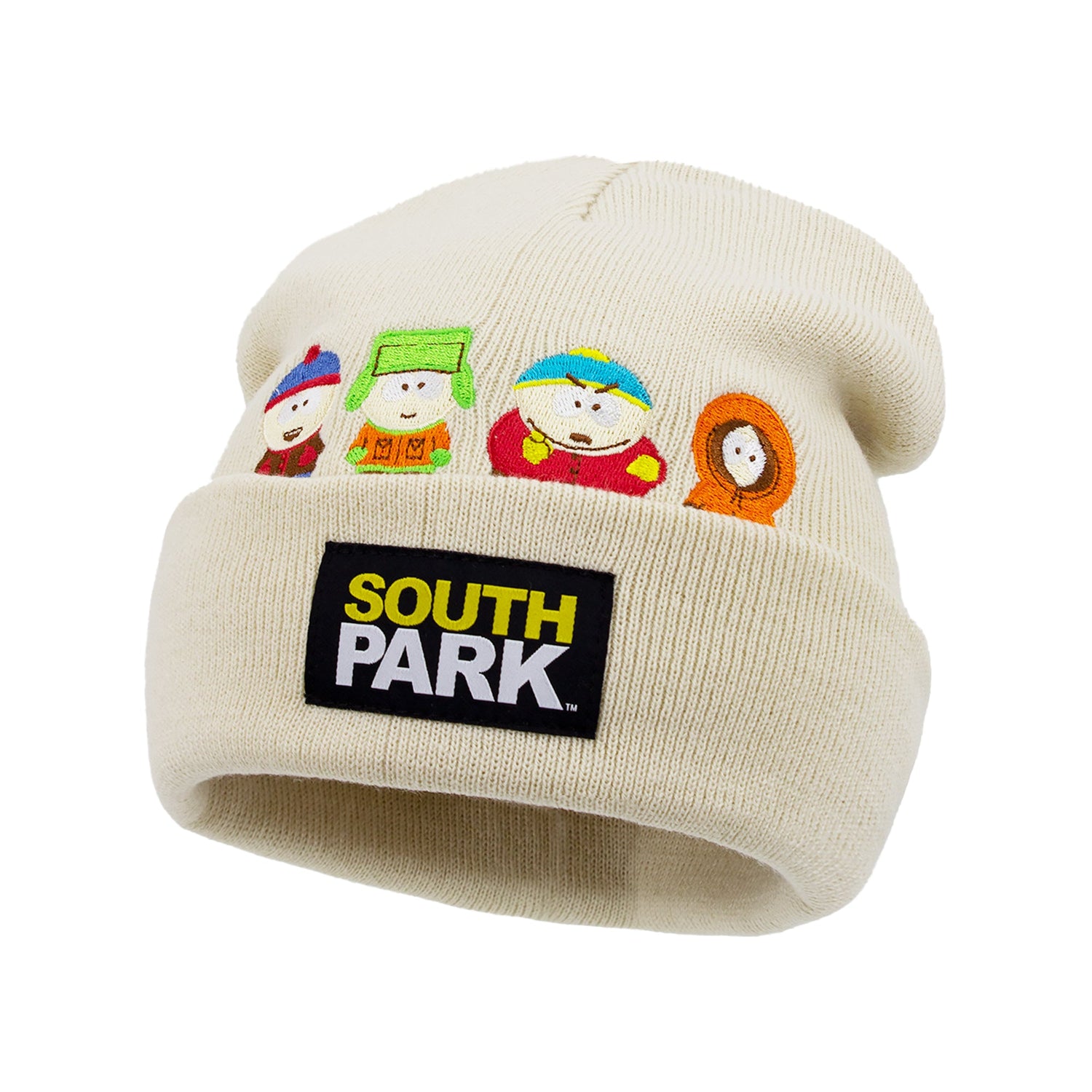 South Park Stan Kyle Cartman & Kenny Embroidered Beanie front view