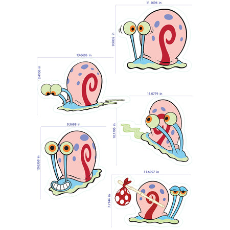 Spongebob Squarepants Gary Wall Decals