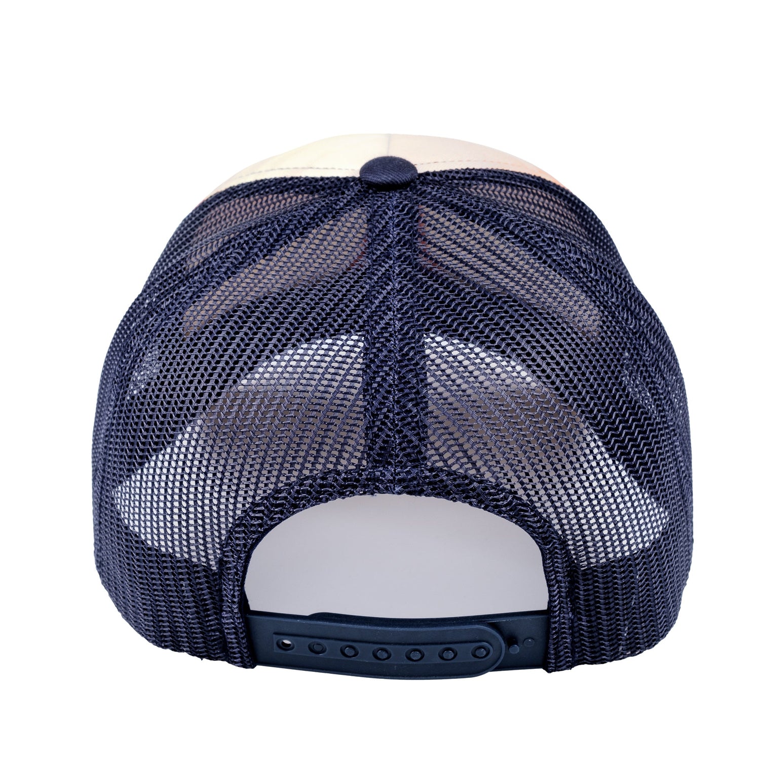 Profile view of Patrick Star adjustable snapback baseball cap showing mesh trucker panels