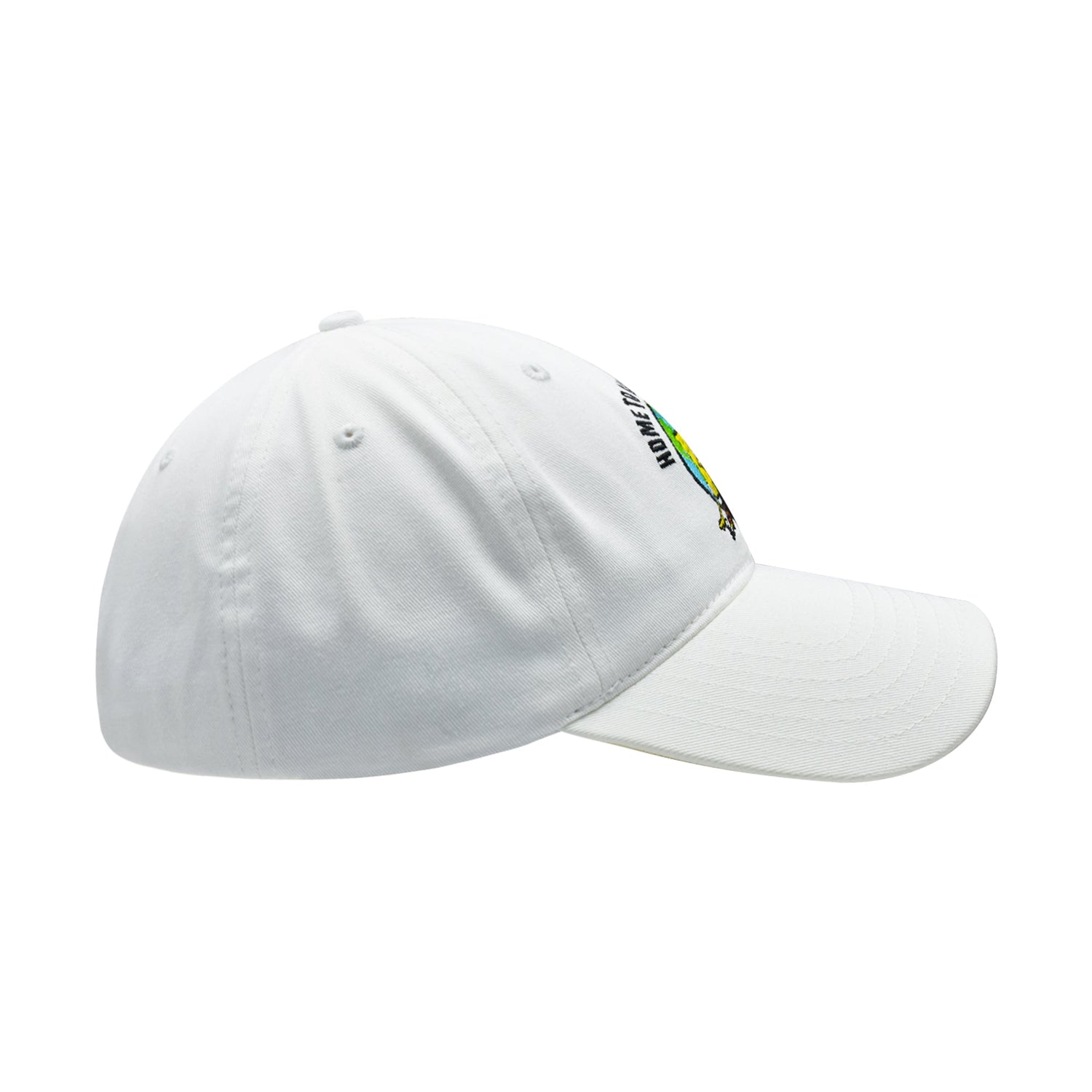 Angled view of the SpongeBob SquarePants official merchandise baseball cap