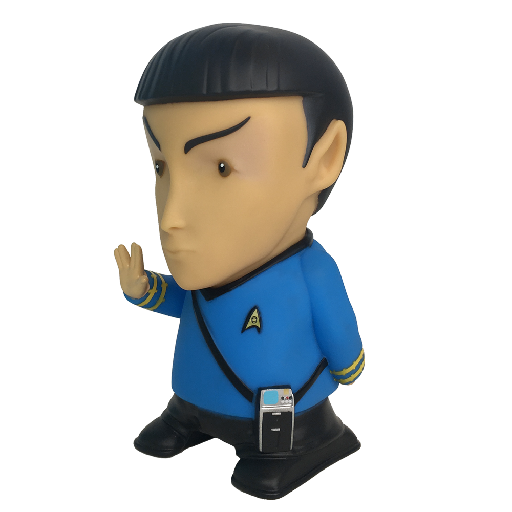STAR TREK TOS 6" Vinyl MR. SPOCK Bluetooth Speaker with Sound Effects, Quotes, USB Cable Included 