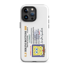 SpongeBob SquarePants SpongeBob Driver's License Tough Phone Case - iPhone - iPhone 15 Pro Max