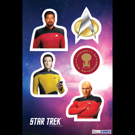 Star Trek: The Next Generation Hoja de adhesivos murales