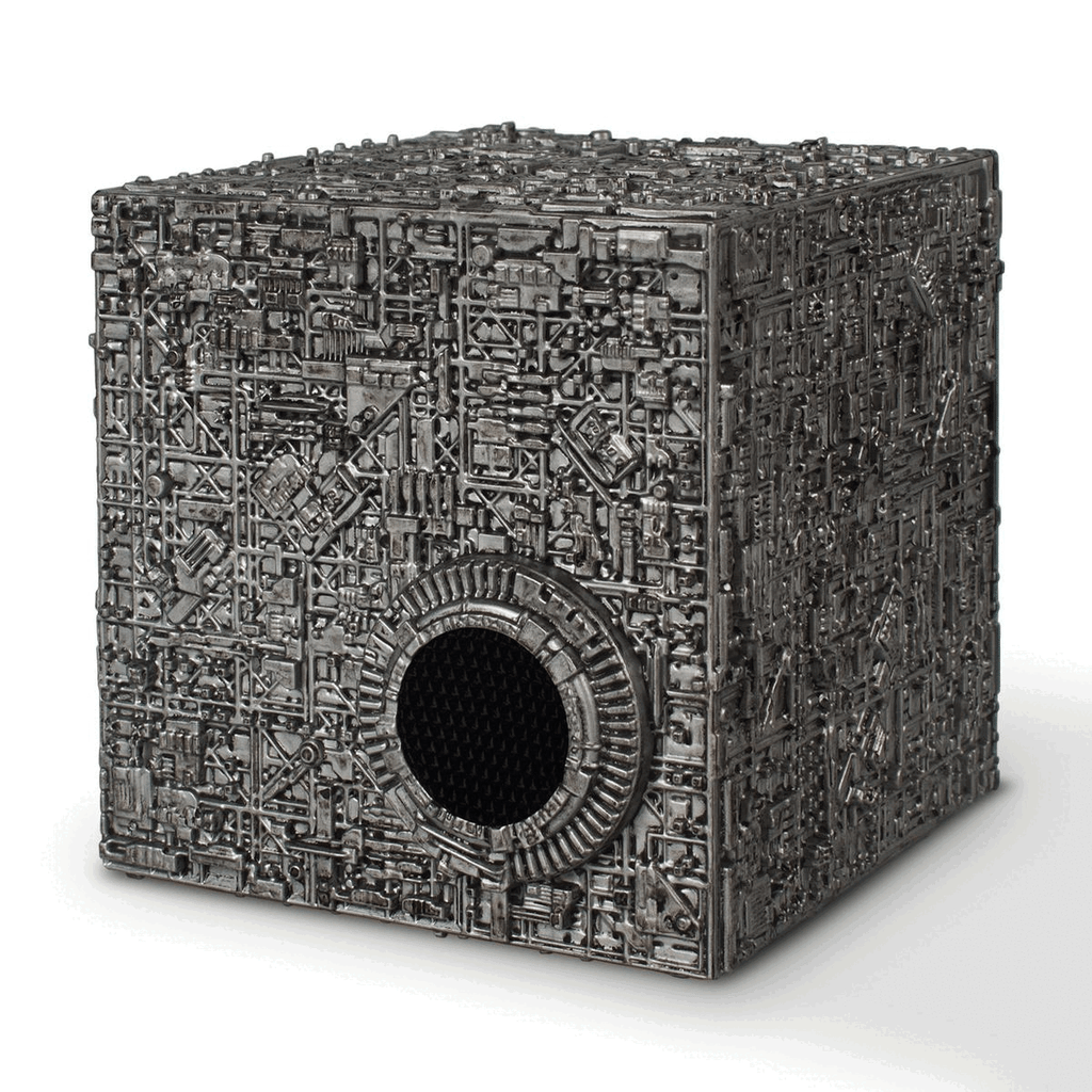 STAR TREK Next Generation BORG CUBE Bluetooth Speaker with Sound Effects, LED's, USB Cable Included 