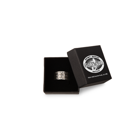 Survivor Stackable Outwit, Outplay, and Outlast Ring Trio