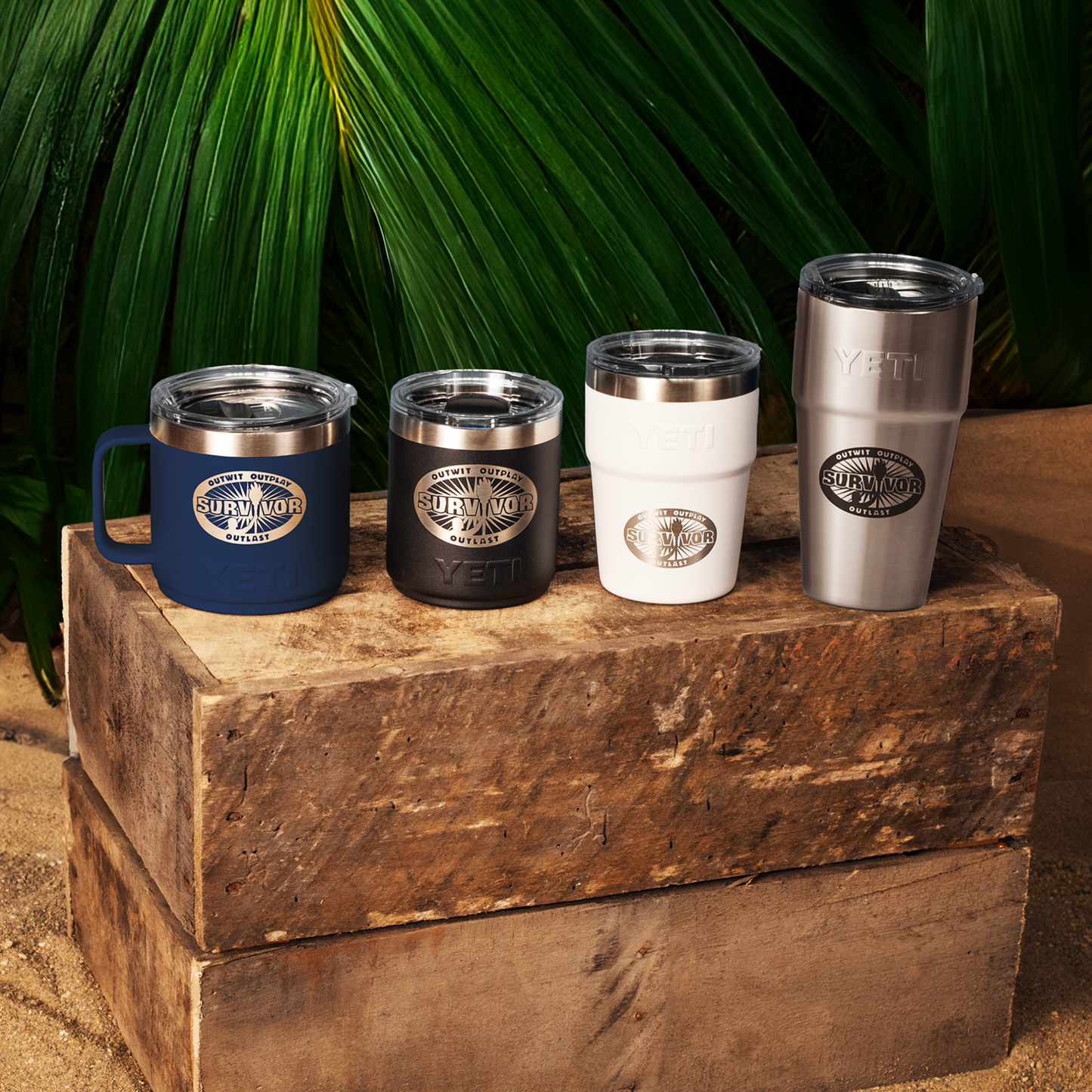 Survivor Yeti Rambler 20oz stapelbarer Becher mit Deckel