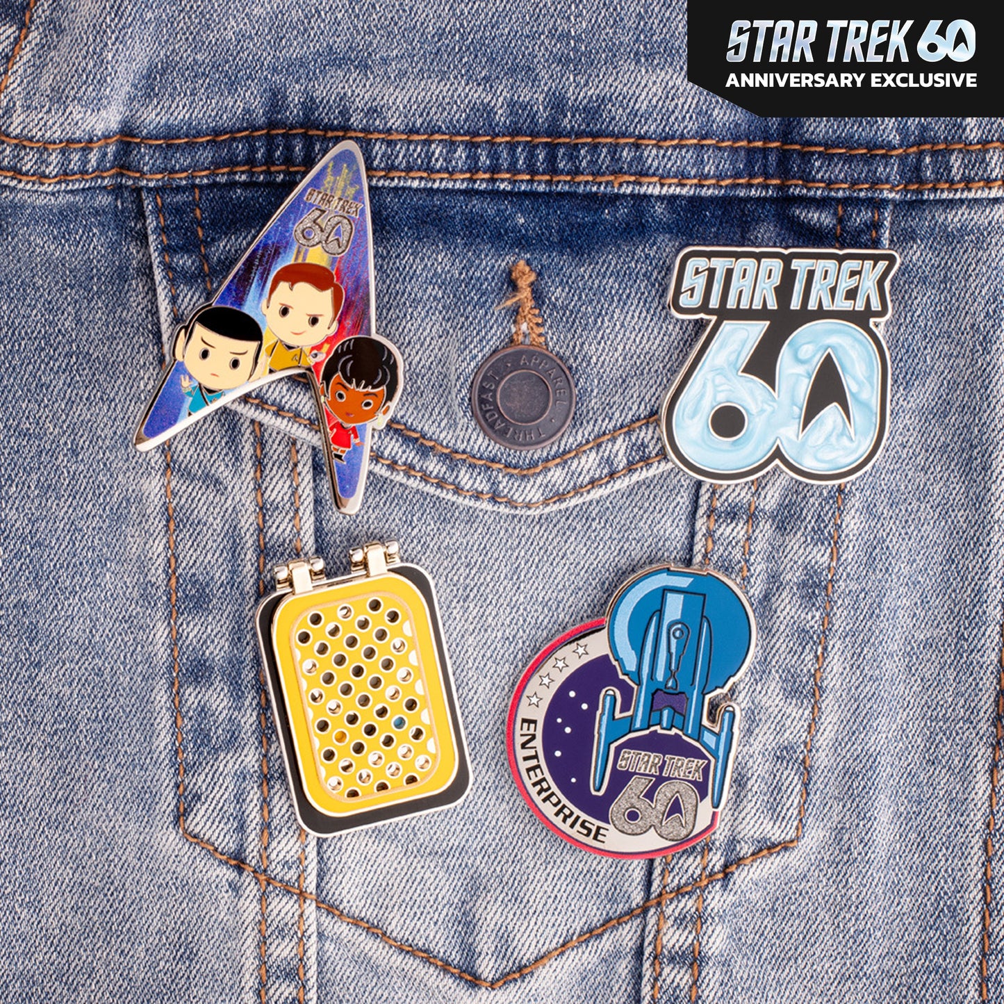 Star Trek 60th Anniversary Limited Edition Mystery Pin Set