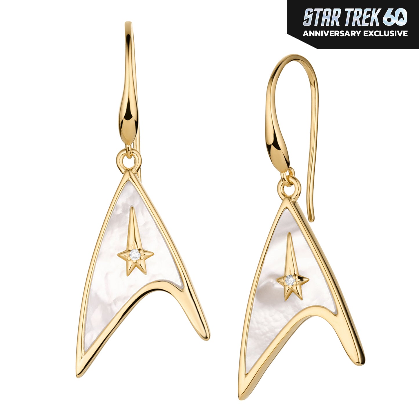 Star Trek X RockLove 60th Anniversary Diamond Earrings