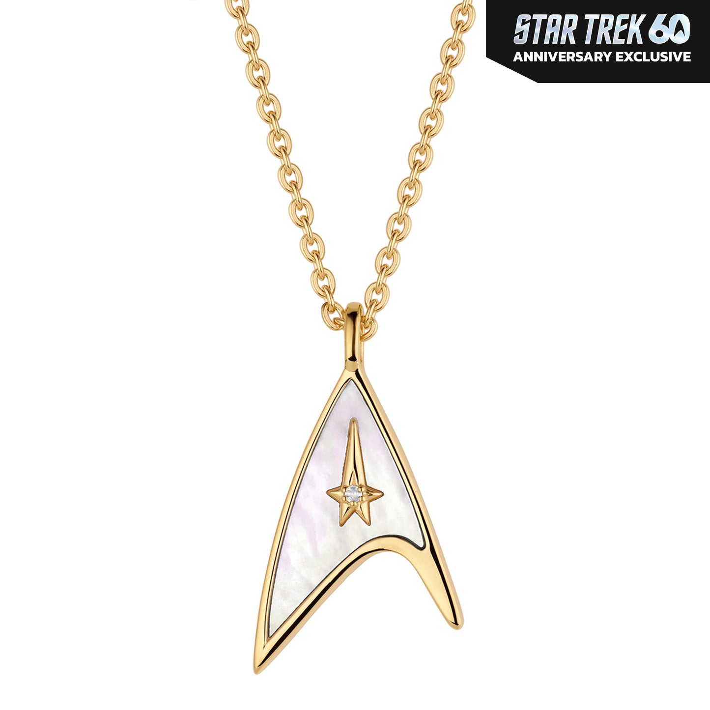 Star Trek X RockLove 60th Anniversary Diamond Necklace