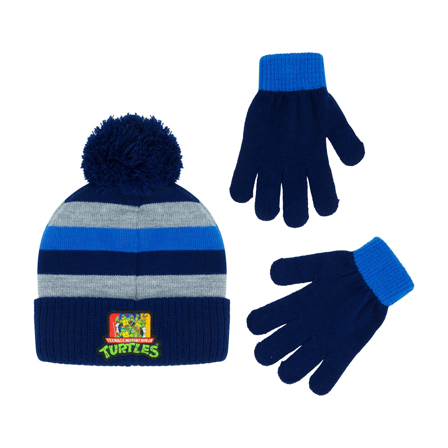 Kids Teenage Mutant Ninja Turtles beanie and gloves set