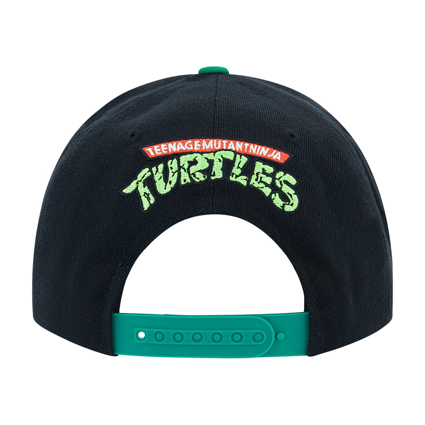 TMNT adjustable snapback closure and back view