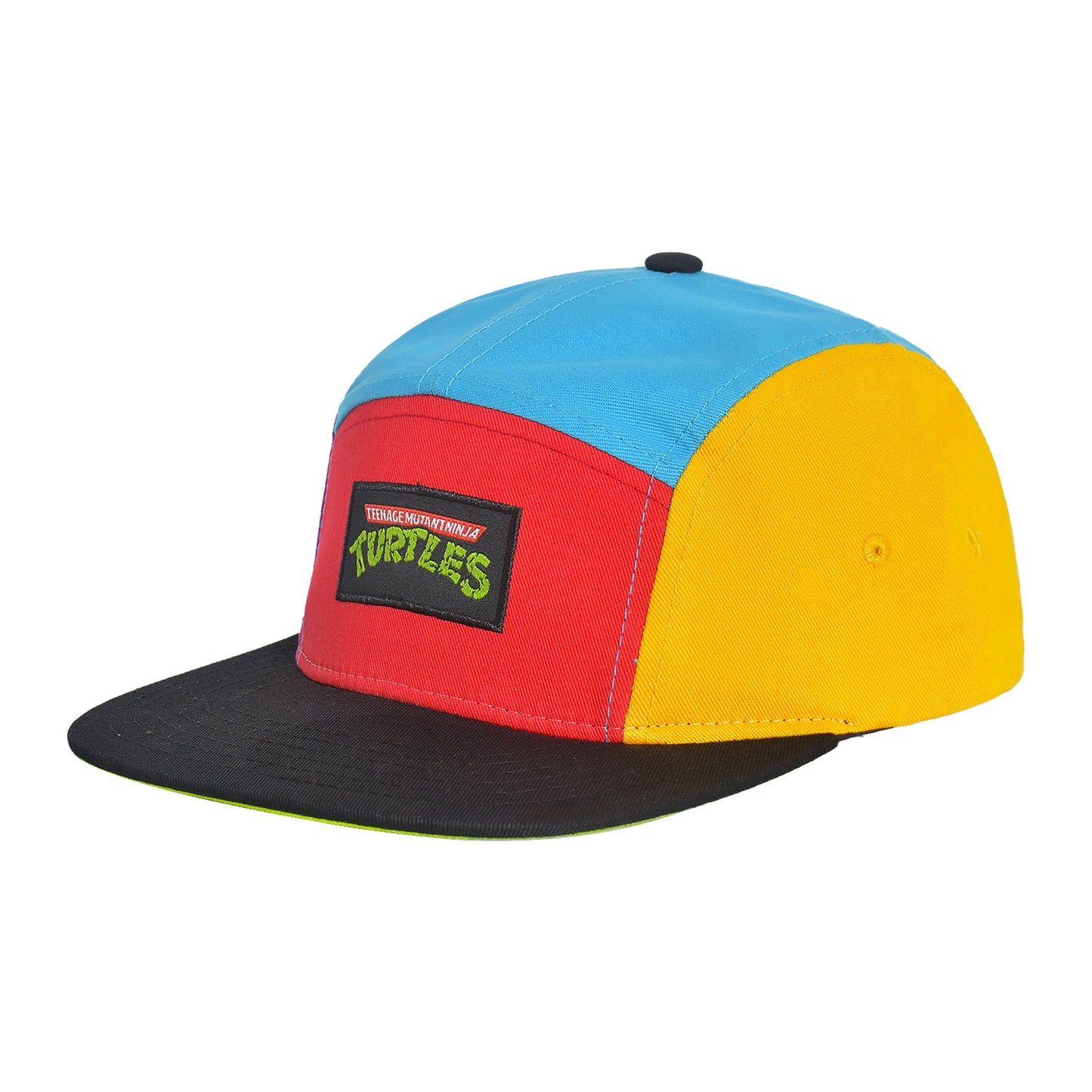 Teenage Mutant Ninja Turtles Skater Snapback Hat front view showing flat brim
