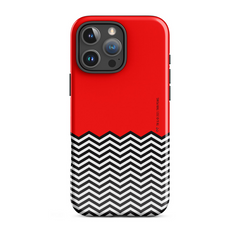 Twin Peaks Red Room Chevron Tough Phone Case - iPhone - iPhone 16 Pro Max