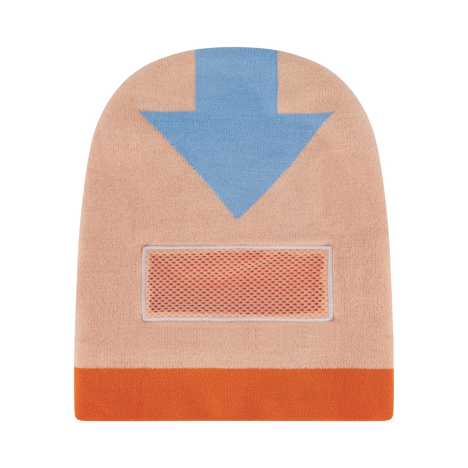 Back view of Avatar multi-color knit beanie