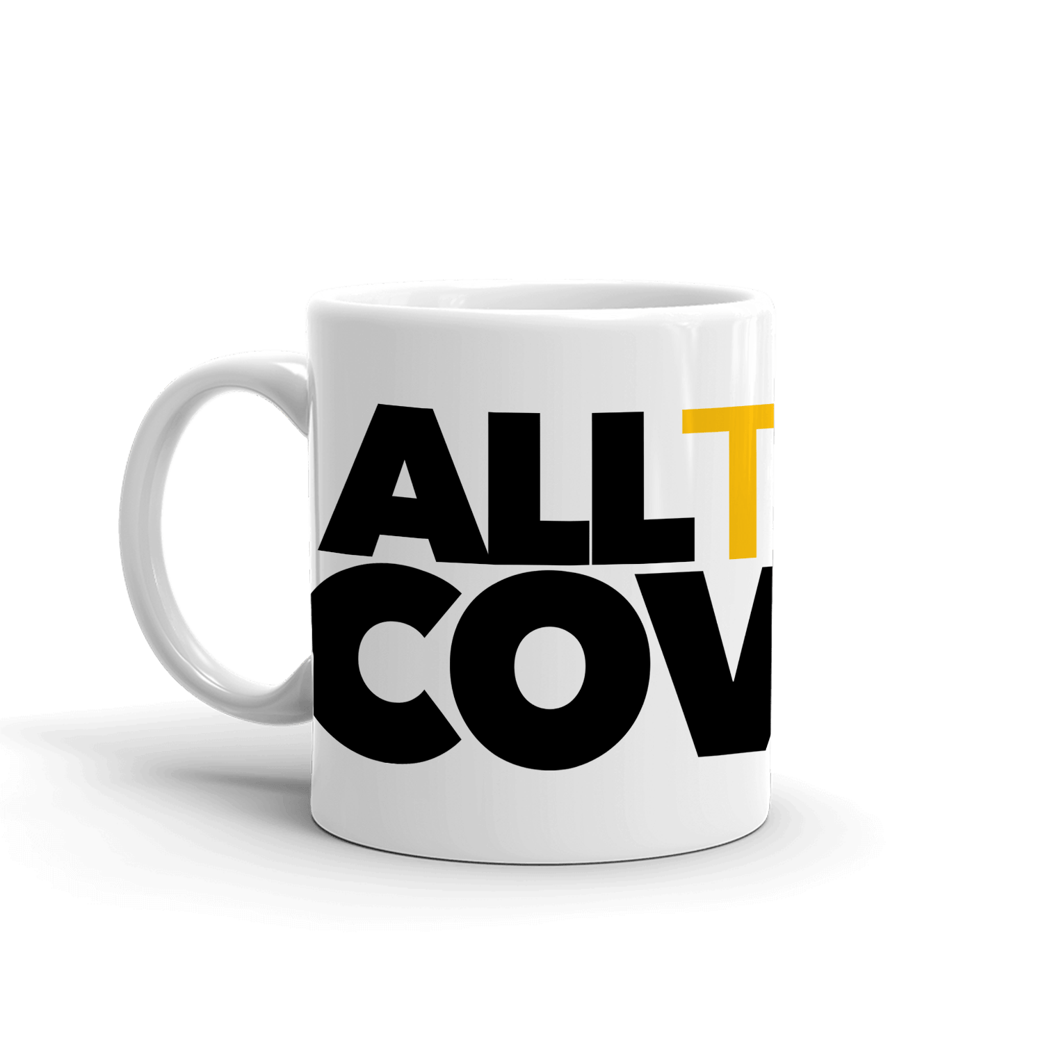 All Things Covered Podcast Logo White Mug - Paramount Shop