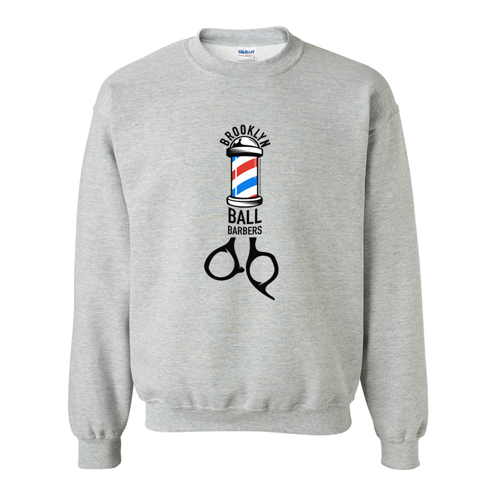 As Seen On Comedy Central Ball Barbers Logo Fleece Crewneck Sweatshirt - Paramount Shop